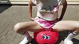 Horny Milf And Her Pervert Fantasy. DP Riding Fitness Ball snapshot 1