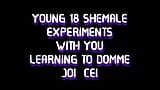 AUDIO ONLY - Young 18 shemale experiments with you learning to domme JOI CEI snapshot 15