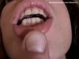 Dirty GF slaps dick off face talks dirty snapshot 4