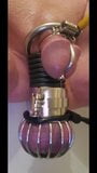 Highlights of 3.5 hour estim session in chastity snapshot 22