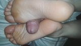 Footjob with my wife snapshot 4