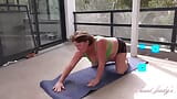 AuntJudys - 43yo Busty Amateur JoJo Works Out on the Terrace snapshot 7