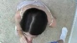 Pigtailed Brunette Bone Blower Bobs It snapshot 4