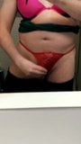 panties and bra and big hard clitty snapshot 5