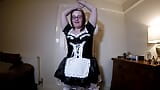 French maid in fishnet stockings snapshot 3