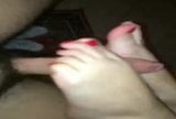 Boss's daughter give me an amazing foot job snapshot 3