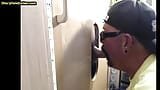 Gloryhole blowjob loving gaydaddy sucks BFs cock at home snapshot 6