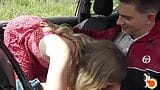 Blonde teen Sally hard fucked outdoor snapshot 4