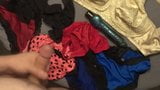 Jerk with friends step mom's Bra Panties Dildo(Epic Cum) snapshot 2