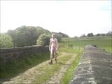Nude in Public - Walking outdoors snapshot 6