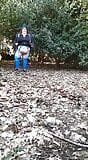 TheLady flashes and pees in the woods snapshot 3