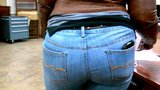 Ebony Big Ass Wide Hips in Blue Jeans! snapshot 9
