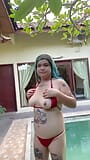 Bbw asiatique en bikini snapshot 2