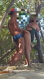 A nervous and risky fuck and cumshot in the woods on the beach after a naughty walk snapshot 10