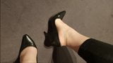 Cum into well used black stilettos snapshot 10