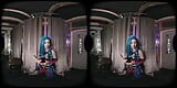 Vr Conk League of Legends Jinx una sexy parodia de cosplay adolescente con Stevie Moon en vr porno snapshot 4