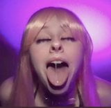 Ahega0 Spit Tongue Slap Horny snapshot 2