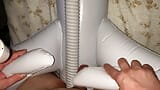 Small Penis Cumming On Inflatable Airplane Doll And Vacuum Cleaner Hose snapshot 2