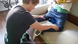 Teen skate guy seduced to give me footjob snapshot 13