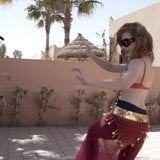 Jessica Chastain practicing belly dancing snapshot 6