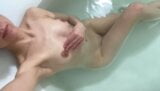 Wet girl fondling in the bathroom snapshot 1