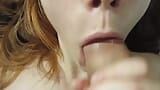 Babe does ASMR blowjob I cum in her mouth snapshot 9