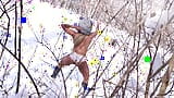 Nina Rivera engulle la polla de Don Whoe en la nieve snapshot 5