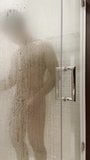 Young Male Playing with Foreskin in Shower snapshot 7