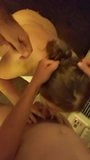 Skanky slutwife chupa 2 y obtiene facial. snapshot 3