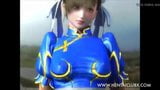 Chun li s&#39;entraîne avec le ballon snapshot 2