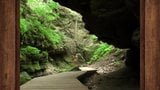 Sissy nuda sashaying escursioni in un canyon panoramico snapshot 5