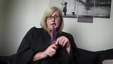 Mature Teacher confiscates a glass dildo and uses it. snapshot 2