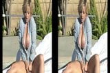 Danni Ashe Strips Down At Poolside (Split Screen Version) snapshot 5