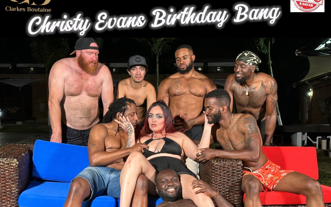 Christy evans ha ordinato una gangbang di compleanno con bbc