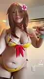 Inugami Korone Bikini Cosplay snapshot 4