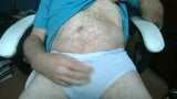 Cumming di celana satin biru. snapshot 8