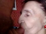 Very old granny gets cum in mouth snapshot 2