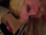 blond beauty sucking and takes a facial snapshot 3