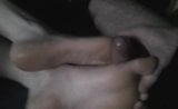 self footjob with her toes and sole cum snapshot 4
