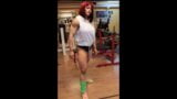 Redhead Gym Flexing snapshot 1