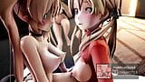 Mmd r18 Princez eugen and murasame and kongo kancolle bitch - 3d hentai love ahegao after anal sex snapshot 8