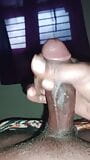 Men  playing with his big cock, mastrubation his dick & making cum. snapshot 2