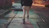 Risky public sex outdoors flashing her pussy on the streets of Argentina snapshot 14