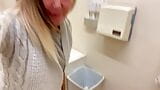 Classy Filth is pissing it the public toilet sink snapshot 1