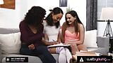 Learning 3-Way Anal Fingering, Rimming, And Scissoring With Beauties Alexis Tae And Scarlit Scandal snapshot 2