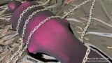 fx-tube com Stockings, mummification and chain bondage snapshot 6