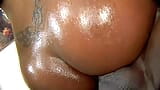 Round ass German ebony gets oiled up and fucked hard snapshot 19