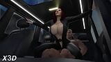 Marvel - vedova nera sesso in auto sul sedile posteriore (animazione con audio) snapshot 5
