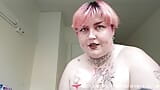 Vends-ta-culotte-Sexig JOI med en kurvig alternativ modell som visar sin nakna kropp åt dig snapshot 19