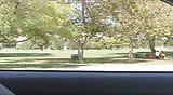 Sarah Jessie and her voyeur hubby were sitting in a public park, when a guy ask them for  a threesome snapshot 2